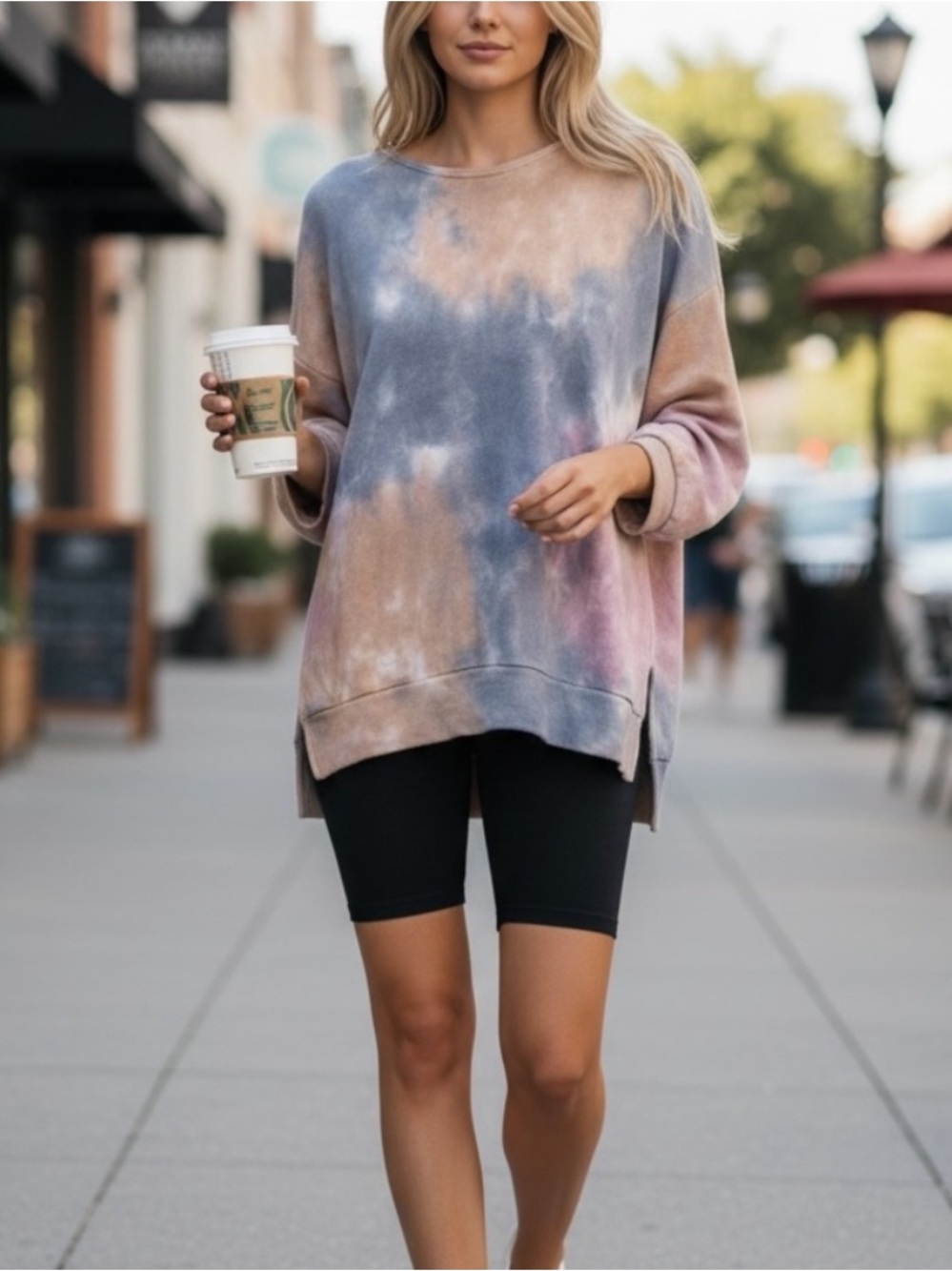 Chrysanthemum | Vici Collection Tie Dye Oversized Sweatshirt